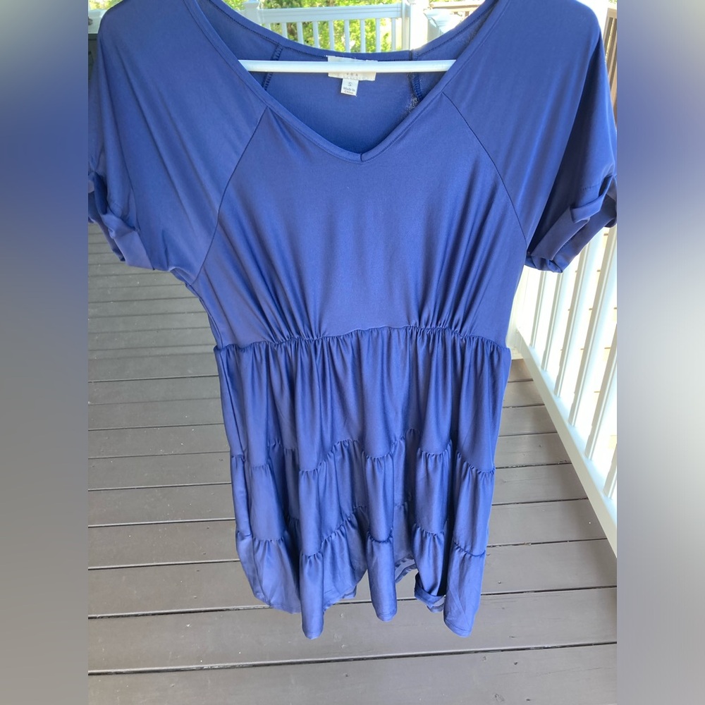 Navy Blue Small Umgee Dress - Picture 3 of 4